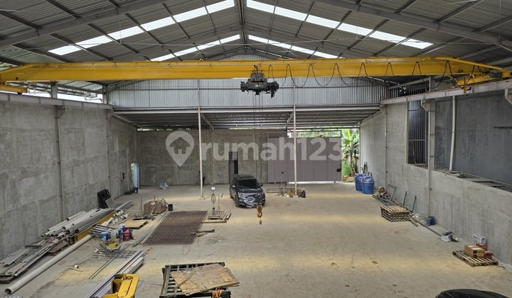 Disewakan Gudang Siap Pakai Include Hoist Crane Legok Tangerang