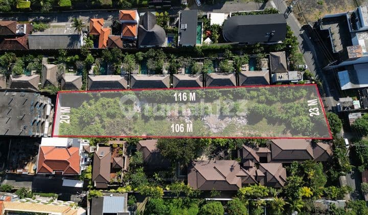 Tanah 2400m2 SHM di Seminyak