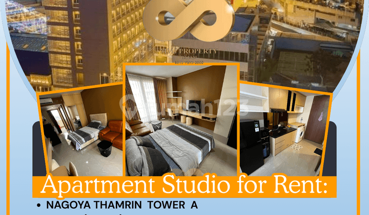 Disewakan Studio Tower A Nagoya Thamrin City Furnished
