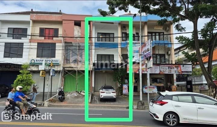 Disewakan Ruko.3 Lantai.strategis.pinggir Jalan.utama Denpasar Barat