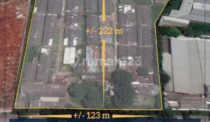 Dijual Kavling Padat Industri/Gudang Luas 32000 m²
