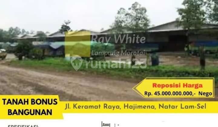 Dijual tanah bonus bangunan di natar