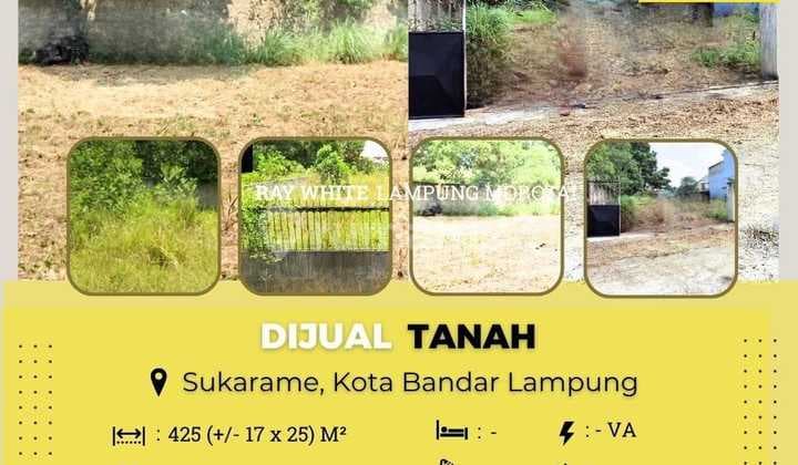 Dijual tanah murah di sukarame