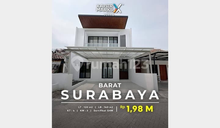 Rumah New Gress, Minimalis dan Modern, Citraland, Surabaya