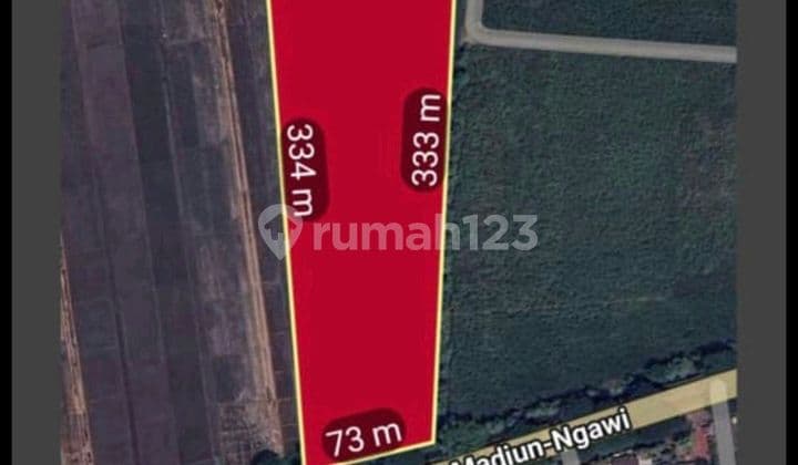 Industrial Land Zero Madiun - Ngawi Main Road