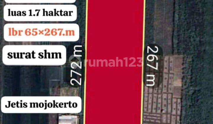 Di Jual Tanah Industri Jetis Mojokerto Dekat Pintu Tol