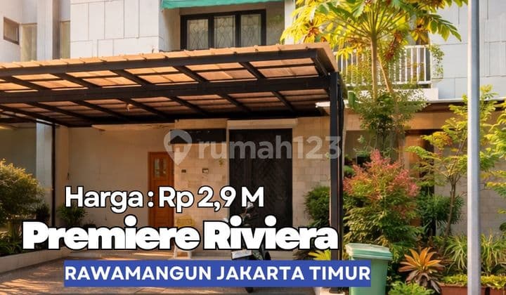 Rumah Cluster Premier Riviera Rawamangun Jakarta Timur 2 Lantai SHM Bebas Banjir Da08
