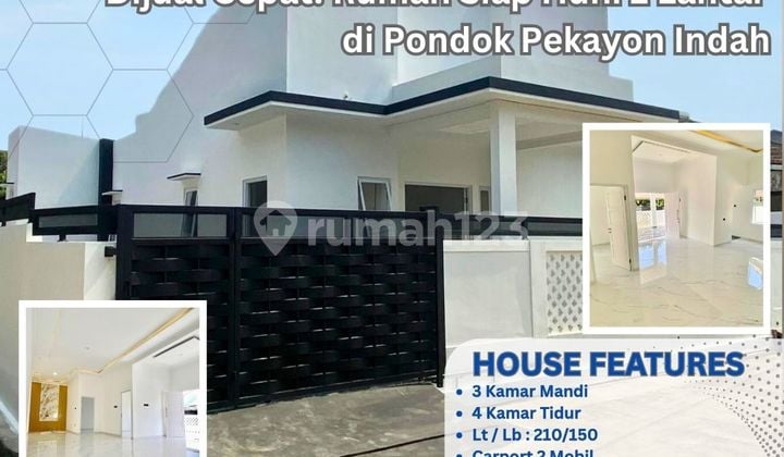 Dijual Cepat! Rumah Siap Huni 1 Lantai di Pondok Pekayon Indah Akses 2 Mobil Bebas Banjir S327A