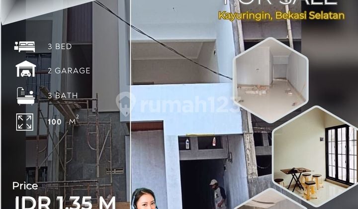 KAYURINGIN BEKASI RUMAH BARU DEKAT STASIUN KRL KRANJI SISA 2 UNIT 0057