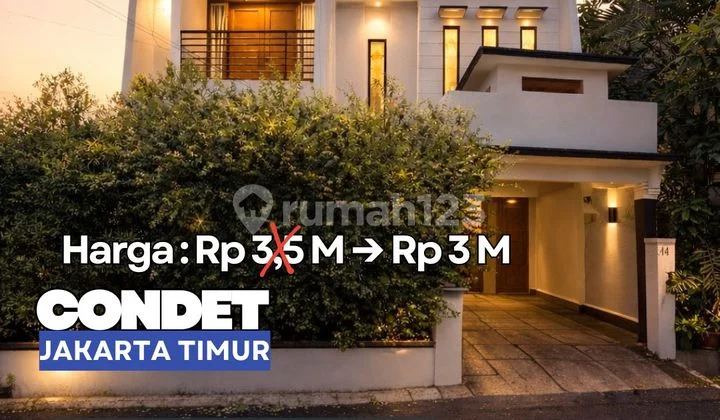 Price Drop 500 Million! Luxury House in a Complex in Condet, East Jakarta! Zn84