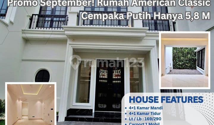 Brand New House 2 Lantai – American Classic, Jakarta Pusat ZN51