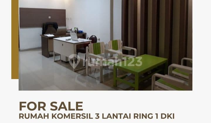Dijual Rumah Komersil 3 Lantai Sebelah Menteng Jakarta Pusat