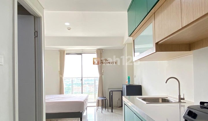 Super Clean dan Nyaman ! Studio Furnished Minimalis Siap Huni Apartemen Daan Mogot City, View Kota Jakarta