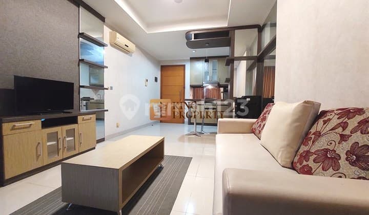 Pemandangan Luas dari Sudut Terbaik! Full Furnished & Siap Huni 1BR Hook Ancol Mansion Pademangan