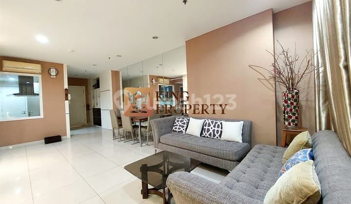 Diatas Mall Cp & Apl Tower, Dijual Cepat 3Br Condominium Central Park Residence Furnished Bagus Siap Huni.