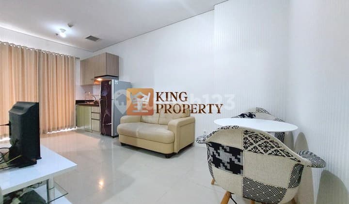 Dijual 2Br Furnished Madison Park Apartment 49M² Partially Furnished - Jalan Kaki ke Central Park Mall & Apl Tower Area Podomoro City Jakarta Barat