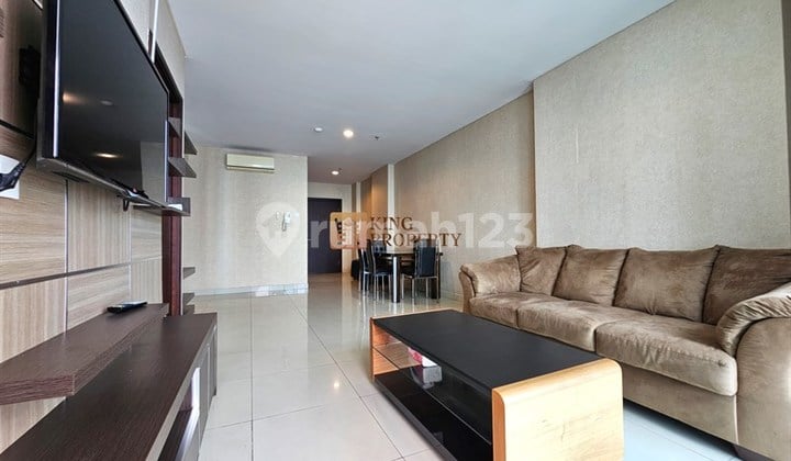Full Furnished Interior Disewakan 3Br Condominium Central Park Residence Diatas Mall Cp & Apl Tower, Fasilitas Gym, Kolam Renang, Pool, Kids Playgrounds