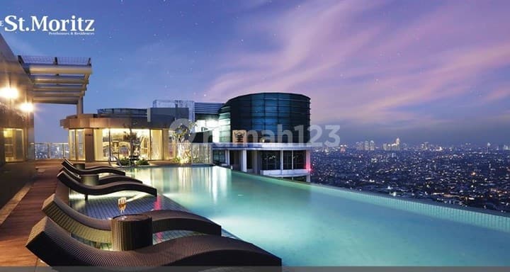 Strategis Jual 4 Kamar Furnished Bagus Akses Kolam Renang, Gym, Jacuzzi Dekat ke Mall Lippo Puri, Mall Puri Indah, Hotel JW Marriot Apartemen ST Moritz