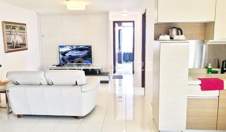 Apartemen Dekat Laut Jual 3 Kamar Jadi 2 Kamar Furnished Bagus di Mediterania Marina Ancol Akses ke Pelabuhan & Bandara Soekarno-Hatta Dekat ke Taman Wisata Ancol, Gunung Sahari & Tol
