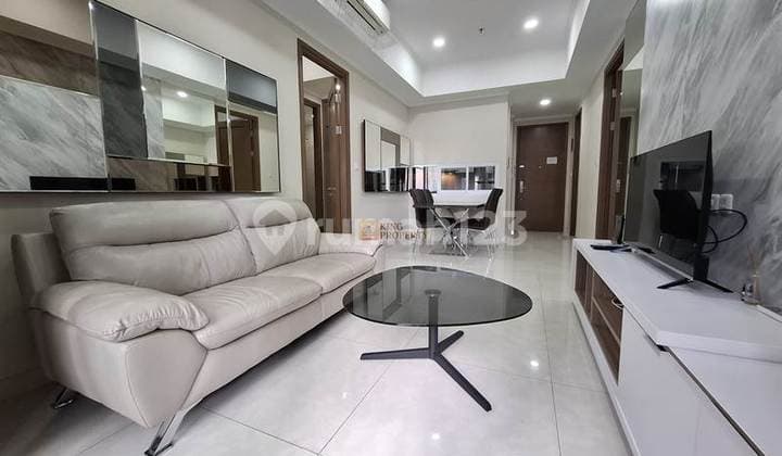 For Rent: Condominium Taman Anggrek Residences 2BR+1 Furnished Modern Interior Design Ready to Occupy, Just a Short Walk to Mall Taman Anggrek & Hublife in Tanjung Duren West Jakarta