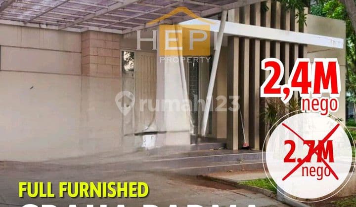 Rumah Full Furnish!! Tinggal Masuk Lokasi Di Cluster Yang Nyaman!