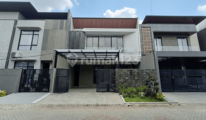 Sell New Modern Tropical Minimalist House Araya Surabaya