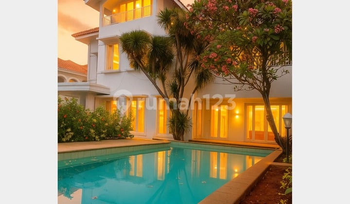 Rumah Mewah Perbukitan View City Light dekat MRT di Area Cipete Jakarta Selatan LPR031