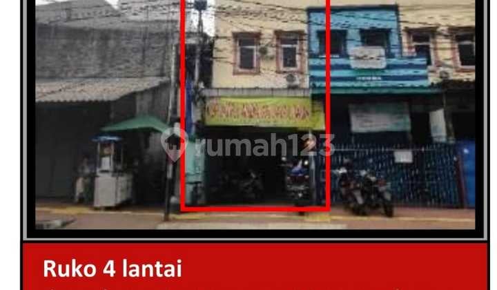 Di Jual Ruko 4 Lantai Aset Bank di Jl. Jembatan Besi Raya , Jembatan Besi, Tambora, Jakarta Barat.