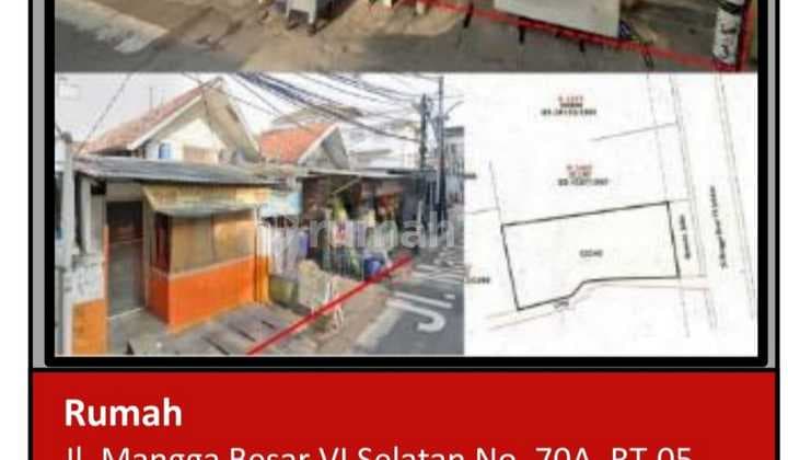 Di Jual Rumah Aset Bank di Jl. Mangga Besar 6, Taman Sari, Taman Sari, Jakarta Barat.