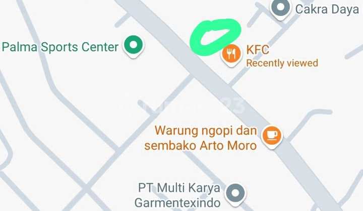 Disewakan Tanah Kosong Dijalan Raya Dadap Kosambi