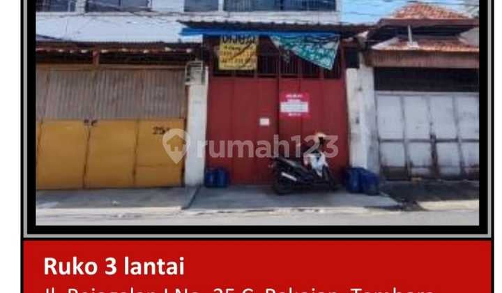 Di Jual Ruko 3 Lantai Aset Bank di Jl. Pejagalan I Pekojan, Tambora, Jakarta Barat.