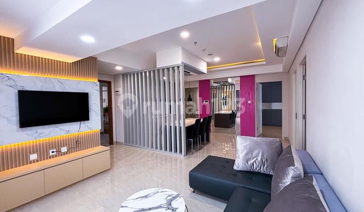 Disewakan Cepat Apartemen Skandinavia 3Br Corner Full Furnished Siap Huni di Tangerang