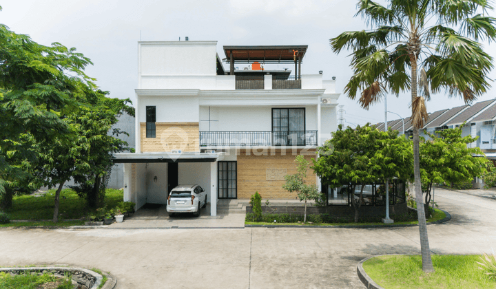 Rumah Mewah Hook Ada Rooftop Di Lantai 3 Di Cluster Harapan Indah Bekasi