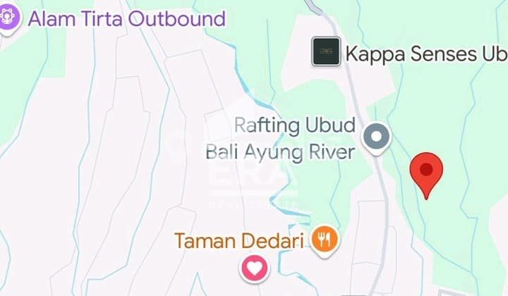 Kavling Strategis area wisata Rafting dan Villa Badung Bali
