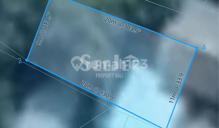 DIJUAL TANAH 2 ARE SHM (FREEHOLD) DI CANGGU UTARA - COCOK UNTUK RUMAH PRIBADI ATAU VILLA - SLFC057