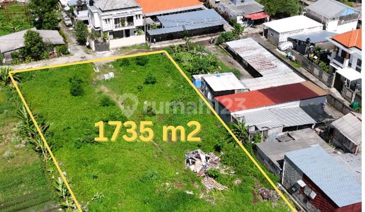 Tanah Super Luas Hang Tuah Sanur 1.735 M²9 Menit ke Pantai Sanur