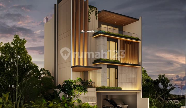 Permata Hijau Area, Brand New Tropical Modern Townhouse, One Gate System, 24-Hour Security
