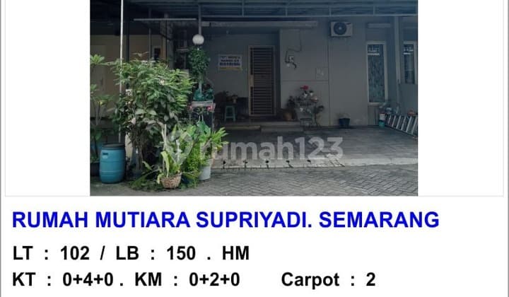 Rumah Mutiara Supriyadi 4Kt