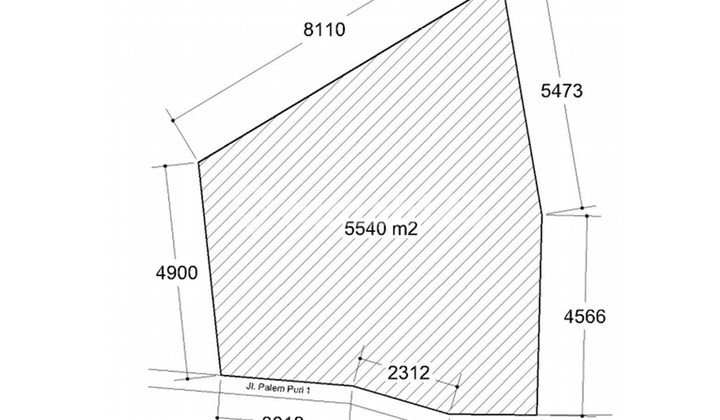 Tanah Kavling 5400m HGB siap Bangun cocok utk perumahan/ hunian Bintaro Jakarta Selatan