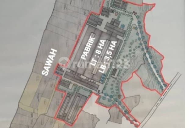 Tanah dan Bangunan Super Luas di Cicalengka