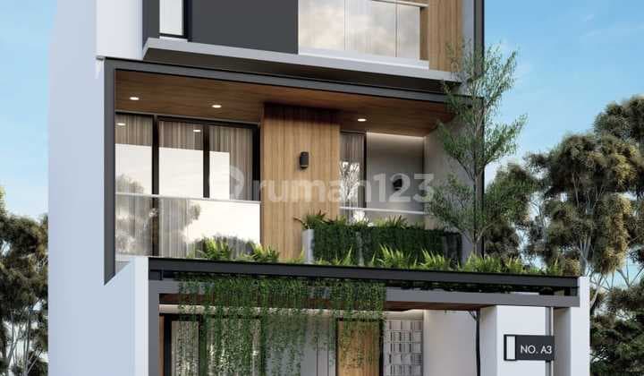 Rumah Brand New Modern Minimalist 6x16m2 3 Lantai Full SHM Best