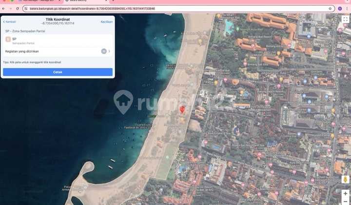 Dijual Tanah Beachfront di Pantai Jerman Kuta Bali