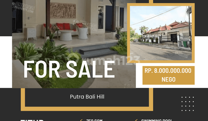 Rumah Impian Putra Bali Hill Nusa Dua 10br Full Furnished Limited