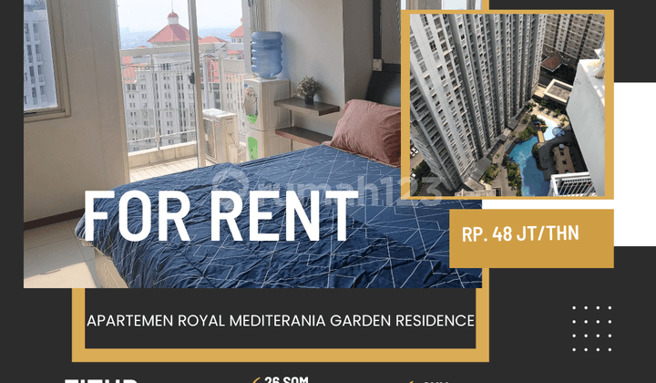 SEWA APARTEMEN ROYAL MEDIT TYPE STUDIO FULL FURNISH BEST VIEW VIEW POOL JAKARTA BARAT TERMURAH BANGETT BURUAN DI CO SEBELUM KEHABISAN