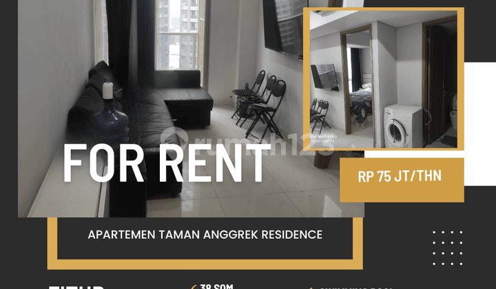 Sewa Apartmen Tares Type 1 Br Full Furnis Siap Huni Dekat 4 Mall Jakarta Barat