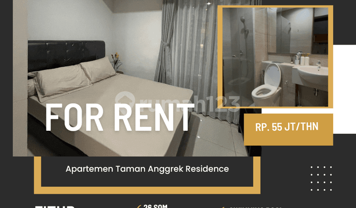 Sewa Apartemen Tares type studio full furnish best view dakat mall taman anggrek cp dan neosoho jakarta barat
