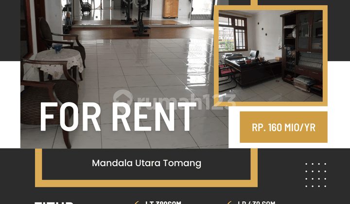 Disewa Rumah Luas Dan Bagus Furnished Last Unit di Mandala Utara