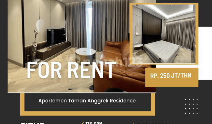 Sewa Apartemen Tares type 3br+ private lift full furnish siap huni dekat mall ta cp neosoho jakarta barat