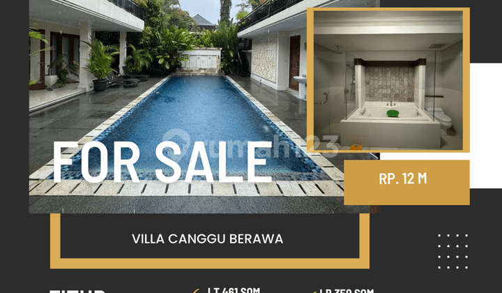 Jual Villa canggu berawa 4br private pool full furnish bali