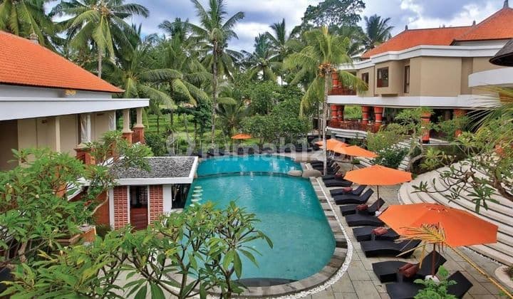 Dijual hotel villa dan resort view sawah lokasi ubud